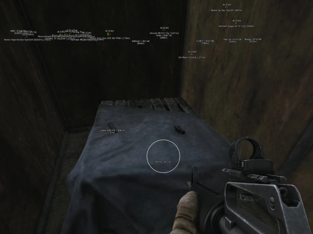 EFT Loot Hack — Container & Stash ESP — Escape from Tarkov ESP, aimbot, and radar overlay